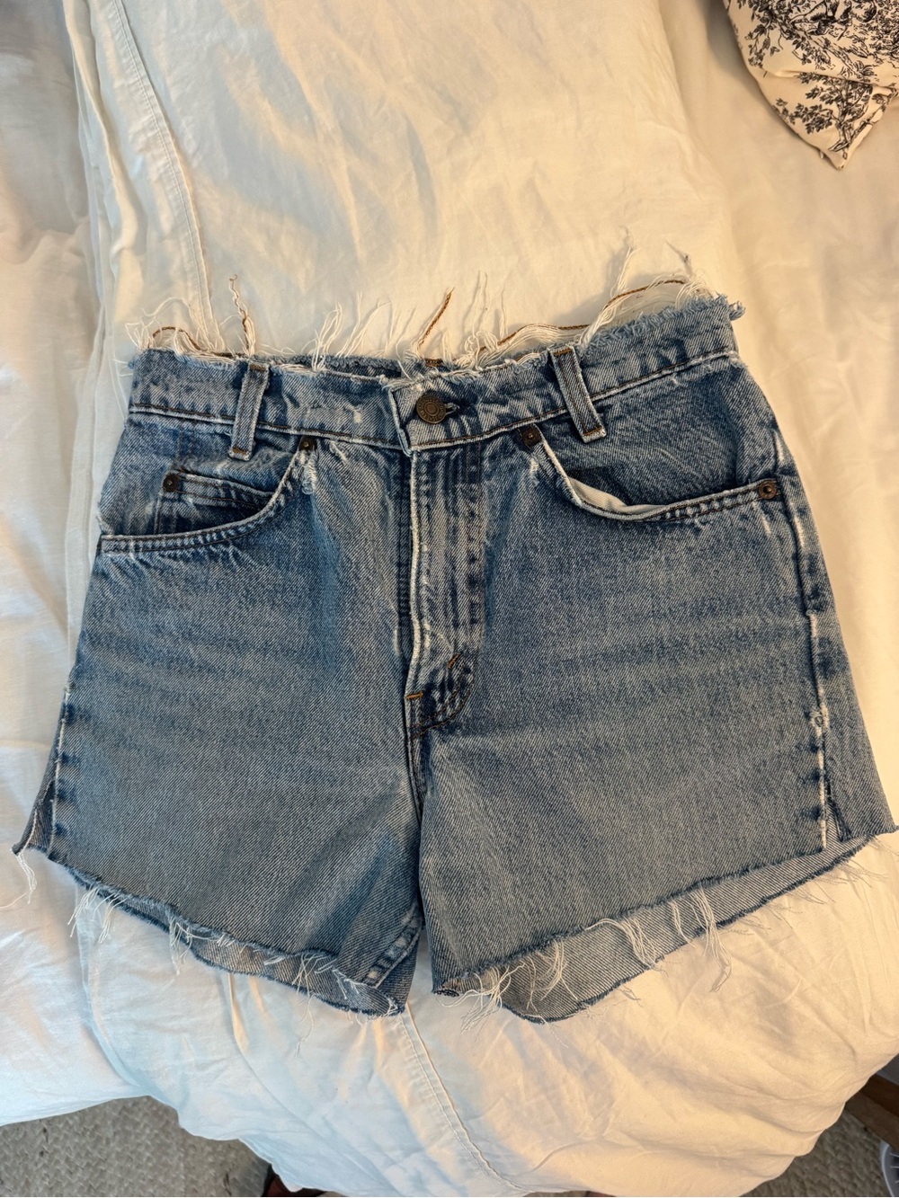 Vintage Levi Denim Cut off Short - Orange label (RARE)